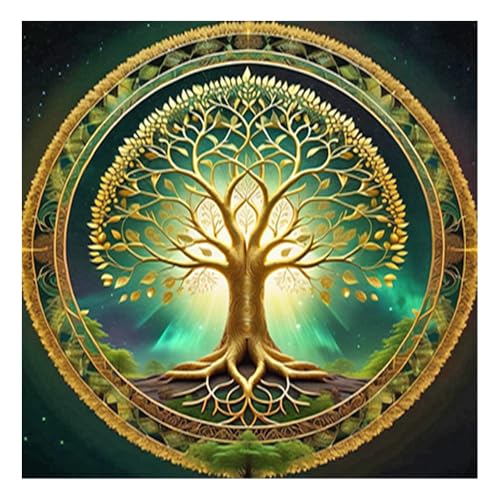 DCIDBEI 30x30CM Diamond Painting Baum des Lebens, Diamant Painting Bilder Baum des Lebens, Rund Puzzle Diamond, Diamond Art Kinder, Basteln Wanddekoration für den Eingangs Küche Büro DCIDBEI 30x30CM Diamond Painting Baum des Lebens, Diamant Painting Bilder Baum des Lebens, Rund Puzzle Diamond, Diamond Art Kinder, Basteln Wanddekoration für den Eingangs Küche Büro von DCIDBEI
