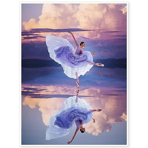 DCIDBEI 40 x 50 cm Quadratische Diamant-Malerei Prinzessin, DIY Diamond Painting Elegante Frau, Diamond Art Erwachsene, Dekoration für Innenwand mit Werkzeugen, Tänzer auf der Wolke DCIDBEI 40 x 50 cm Quadratische Diamant-Malerei Prinzessin, DIY Diamond Painting Elegante Frau, Diamond Art Erwachsene, Dekoration für Innenwand mit Werkzeugen, Tänzer auf der Wolke von DCIDBEI