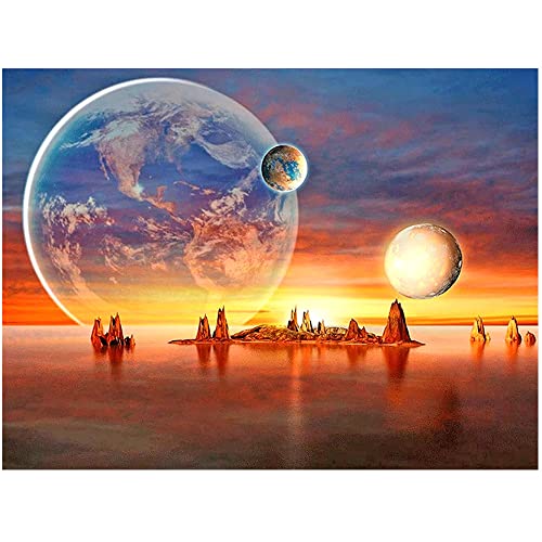 DCIDBEI 50 x 40 cm Malen Nach Zahlen Quadratisch,Diamant Malerei Erwachsene, Diamond Painting Landschaft Sonnenaufgang, Basteln, Malen & Handarbeiten Wanddekoration, Mysteriöser Planet DCIDBEI 50 x 40 cm Malen Nach Zahlen Quadratisch,Diamant Malerei Erwachsene, Diamond Painting Landschaft Sonnenaufgang, Basteln, Malen & Handarbeiten Wanddekoration, Mysteriöser Planet von DCIDBEI