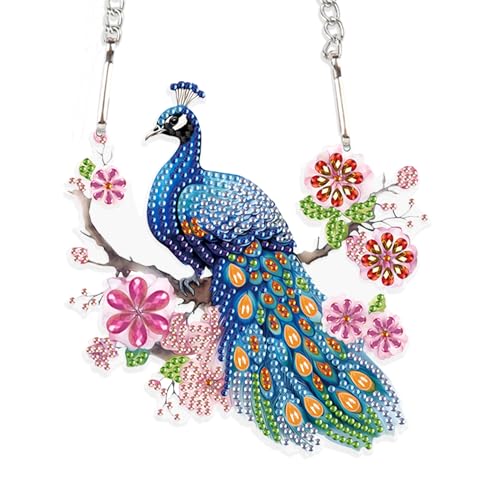DCIDBEI 5D DIY Diamond Painting Kranz mit Kette Pfau 15x15cm Diamond Painting Anhänger Pfau Diamond Painting Ornamente Schilder Diamant Malerei Pendant Plakette Haustürschild Wandschild für Anfänger DCIDBEI 5D DIY Diamond Painting Kranz mit Kette Pfau 15x15cm Diamond Painting Anhänger Pfau Diamond Painting Ornamente Schilder Diamant Malerei Pendant Plakette Haustürschild Wandschild für Anfänger von DCIDBEI