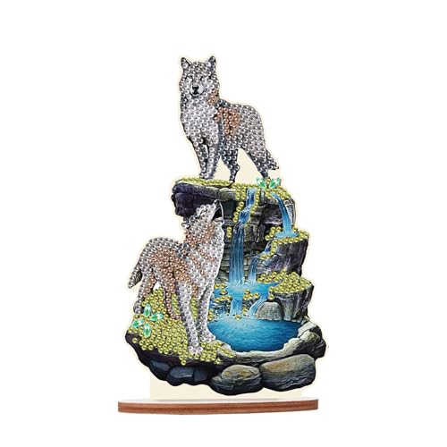 DCIDBEI DIY 5D Diamond Painting Desktop-Dekorationen Diamant malerei Statue für Erwachsene, Kreuzstich Bilder Diamant Kinder, DIY Basteln Geschenk Geburtstag Party || Wolf und Wasserfall DCIDBEI DIY 5D Diamond Painting Desktop-Dekorationen Diamant malerei Statue für Erwachsene, Kreuzstich Bilder Diamant Kinder, DIY Basteln Geschenk Geburtstag Party || Wolf und Wasserfall von DCIDBEI