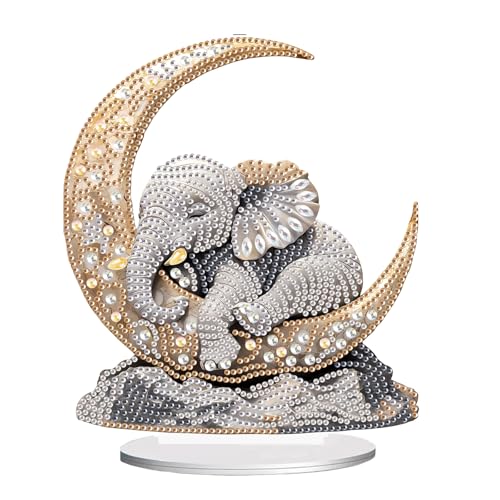 DCIDBEI 5D Diamond Painting Tisch Deko Elefant 13x20cm DIY Diamant Malerei Tisch Dekoration Elefant Diamant Painting Tischdekoration Diamond Painting Ornament Mosaik Kunst Diamant Desktop Ornament DCIDBEI 5D Diamond Painting Tisch Deko Elefant 13x20cm DIY Diamant Malerei Tisch Dekoration Elefant Diamant Painting Tischdekoration Diamond Painting Ornament Mosaik Kunst Diamant Desktop Ornament von DCIDBEI