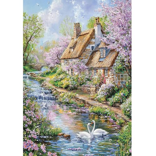 DCIDBEI DIY 5D Diamond painting Landschaften und Natur Garten Landschaft 40x50cm Malen nach Zahlen Italien Landschaft Diamant Malerei Gemälde Groß Landscape Haus mit Garten Schwan Stickerei DCIDBEI DIY 5D Diamond painting Landschaften und Natur Garten Landschaft 40x50cm Malen nach Zahlen Italien Landschaft Diamant Malerei Gemälde Groß Landscape Haus mit Garten Schwan Stickerei von DCIDBEI