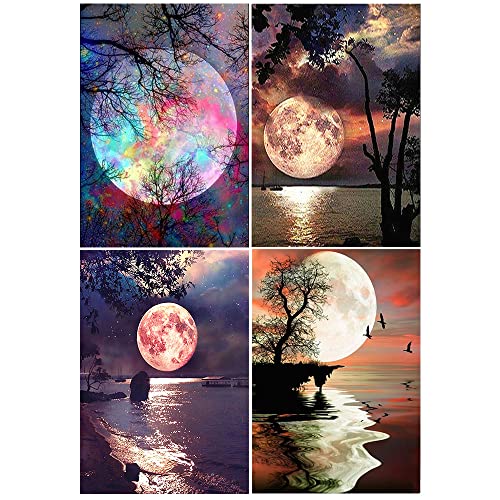 DCIDBEI Diamond Painting 4er Set 30x40 cm Diamond Painting Landschaften und Natur Diamant Painting Mond Diamond Painting See im Mondschein Stickbilder Erwachsene Diamant Painting Bilder Landschaft DCIDBEI Diamond Painting 4er Set 30x40 cm Diamond Painting Landschaften und Natur Diamant Painting Mond Diamond Painting See im Mondschein Stickbilder Erwachsene Diamant Painting Bilder Landschaft von DCIDBEI