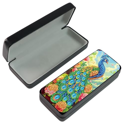 DCIDBEI Diamond Painting Brillenetui Diamant Painting Bilder Augenbox für Unterwegs Kompakt für Tasche Brillenetui Brillenschutz Perlenbilder Erwachsene Sonnenbrillenetui Aufbewahrungsschutz Pfau DCIDBEI Diamond Painting Brillenetui Diamant Painting Bilder Augenbox für Unterwegs Kompakt für Tasche Brillenetui Brillenschutz Perlenbilder Erwachsene Sonnenbrillenetui Aufbewahrungsschutz Pfau von DCIDBEI