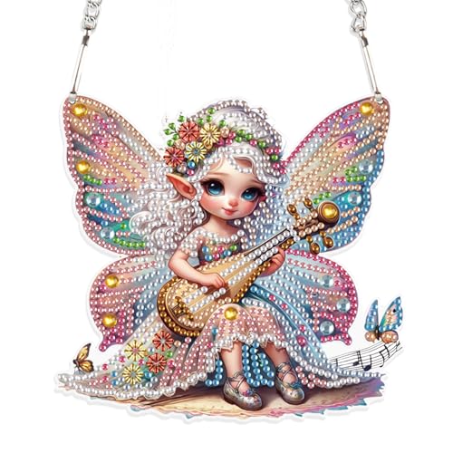 DCIDBEI Diamond Painting Dekoschild Elfe Fee Angel Diamant Malerei Anhänger 15x15 cm Diamant Painting Schild Pendant Plakette Haustürschild Wandschild für Anfänger Veranda Fenster Wandbehang Dekor DCIDBEI Diamond Painting Dekoschild Elfe Fee Angel Diamant Malerei Anhänger 15x15 cm Diamant Painting Schild Pendant Plakette Haustürschild Wandschild für Anfänger Veranda Fenster Wandbehang Dekor von DCIDBEI