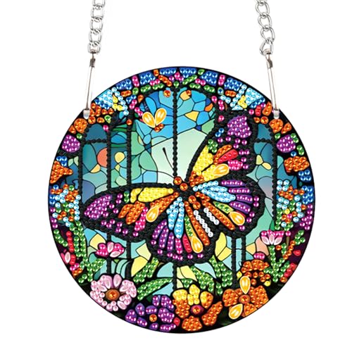 DCIDBEI Diamond Painting Dekoschild Schmetterling Diamant Malerei Anhänger 15x15 cm Diamant Painting Schild Pendant Plakette Haustürschild Wandschild für Anfänger Veranda Fenster Wandbehang Dekor DCIDBEI Diamond Painting Dekoschild Schmetterling Diamant Malerei Anhänger 15x15 cm Diamant Painting Schild Pendant Plakette Haustürschild Wandschild für Anfänger Veranda Fenster Wandbehang Dekor von DCIDBEI