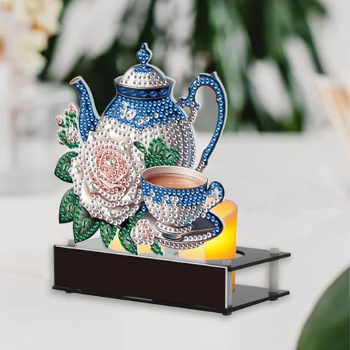 DCIDBEI Diamond Painting Erwachsene Handleuchter 12x14cm Kerzenhalter Diamant Painting Bilder Kerzenständer Malen nach Zahlen Kerzenuntersetzer Tablett Candle Holder Halterung Teekanne DCIDBEI Diamond Painting Erwachsene Handleuchter 12x14cm Kerzenhalter Diamant Painting Bilder Kerzenständer Malen nach Zahlen Kerzenuntersetzer Tablett Candle Holder Halterung Teekanne von DCIDBEI