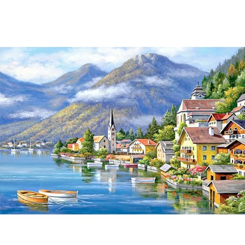 DCIDBEI Diamond Painting Mediterrane Landschaften 50x40 cm Diamond Painting Eckige Steine Landschaft Malen nach Zahlen Landschaft Bergsee Diamant Painting Bilder Strand und Meer Ländliche Häuser DCIDBEI Diamond Painting Mediterrane Landschaften 50x40 cm Diamond Painting Eckige Steine Landschaft Malen nach Zahlen Landschaft Bergsee Diamant Painting Bilder Strand und Meer Ländliche Häuser von DCIDBEI