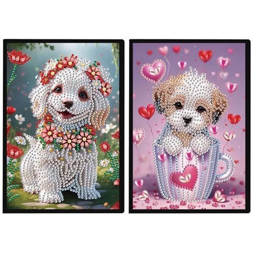 DCIDBEI Diamond Painting Notizbuch 2er Set DIY 5D Diamant Malerei Notizbuch A5 Tagebuch Hunde Skizzenbuch Tagebuch Journal Buch Frauen Schreibblock Geschenke Geburtstag Weihnachten Notizbücher DCIDBEI Diamond Painting Notizbuch 2er Set DIY 5D Diamant Malerei Notizbuch A5 Tagebuch Hunde Skizzenbuch Tagebuch Journal Buch Frauen Schreibblock Geschenke Geburtstag Weihnachten Notizbücher von DCIDBEI
