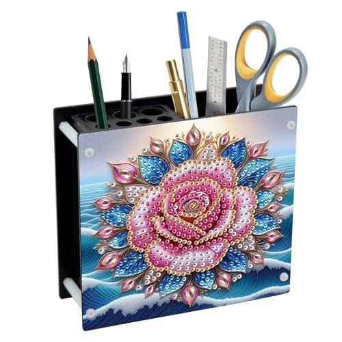DCIDBEI Diamond Painting Schreibtisch Organizer Malen nach Zahlen Plastik Büro Organizer Multifunktionaler Stiftehalter Schreibtisch Tisch Organizer aus Kunststoff Stifteköcher für Büro Zuhause Rose DCIDBEI Diamond Painting Schreibtisch Organizer Malen nach Zahlen Plastik Büro Organizer Multifunktionaler Stiftehalter Schreibtisch Tisch Organizer aus Kunststoff Stifteköcher für Büro Zuhause Rose von DCIDBEI