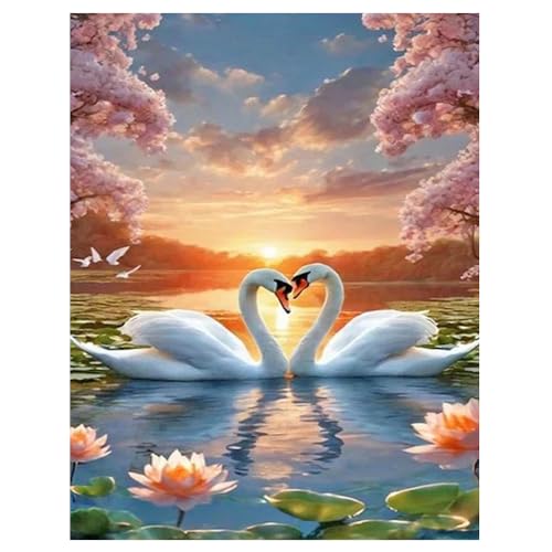 DCIDBEI Diamond Painting Schwanenpaar 40x50cm Diamant Painting Bilder Schwan Diamant Malerei Malen nach Zahlen Schwan Basteln Erwachsene Strasssteine Leinwand Aufkleber Gemälde Landschaft und Natur DCIDBEI Diamond Painting Schwanenpaar 40x50cm Diamant Painting Bilder Schwan Diamant Malerei Malen nach Zahlen Schwan Basteln Erwachsene Strasssteine Leinwand Aufkleber Gemälde Landschaft und Natur von DCIDBEI