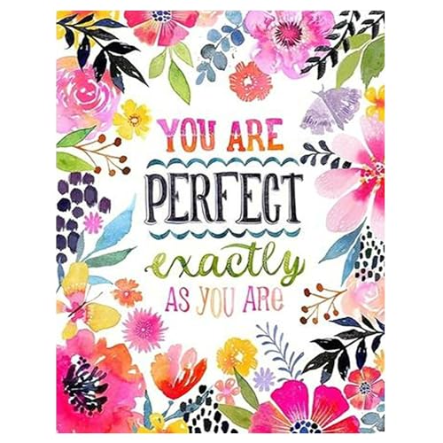 DCIDBEI Groß Diamond Painting Sprichwort 40x50 YOU ARE PERFECT EXACTLY AS YOU ARE Akzeptiere Dich Selbst Diamant Painting Bilder Heilende Sprache Liebe Dich Selbst Malen nach Zahlen Motto Spruch DCIDBEI Groß Diamond Painting Sprichwort 40x50 YOU ARE PERFECT EXACTLY AS YOU ARE Akzeptiere Dich Selbst Diamant Painting Bilder Heilende Sprache Liebe Dich Selbst Malen nach Zahlen Motto Spruch von DCIDBEI