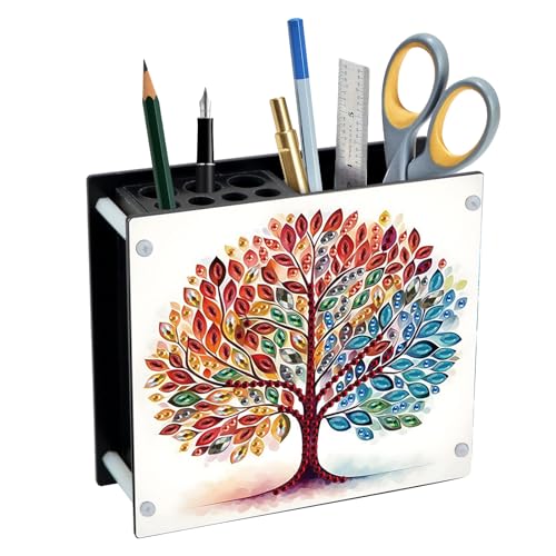 DCIDBEI Malen nach Zahlen Schreibtisch Organizer 13x12cn Diamant Paintng Bilder Stiftehalter Stifte Organizer Für Büro Schule Zuhause Multifunktions Becher für Kugelschreiber Baum des Lebens DCIDBEI Malen nach Zahlen Schreibtisch Organizer 13x12cn Diamant Paintng Bilder Stiftehalter Stifte Organizer Für Büro Schule Zuhause Multifunktions Becher für Kugelschreiber Baum des Lebens von DCIDBEI