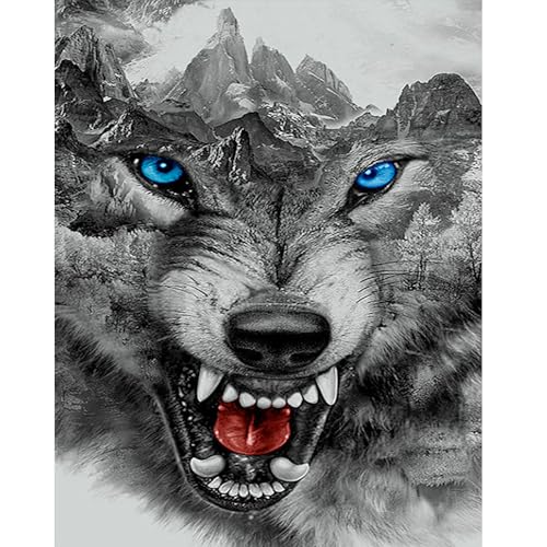 DCIDBEI Square Diamond Painting Wolf 40x50 cm Diamond Painting Quadratische Steine Tiere Malen nach Zahlen Eckig Berge Landschaften Diamant Painting Set Erwachsene Wolf DCIDBEI Square Diamond Painting Wolf 40x50 cm Diamond Painting Quadratische Steine Tiere Malen nach Zahlen Eckig Berge Landschaften Diamant Painting Set Erwachsene Wolf von DCIDBEI