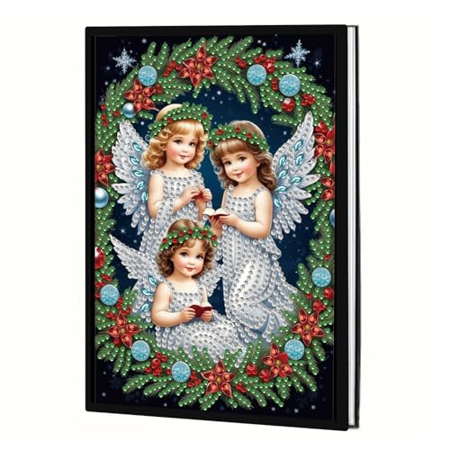 DCIDBEI Weihnachten Diamond Painting Notizbuch A5 Blank Malen nach Zahlen Erwachsene Tagebuch Diamond Painting Notizbücher Bastelset Diamond Painting Anfänger Journal Buch Skizzenbuch Engel Elf Fee DCIDBEI Weihnachten Diamond Painting Notizbuch A5 Blank Malen nach Zahlen Erwachsene Tagebuch Diamond Painting Notizbücher Bastelset Diamond Painting Anfänger Journal Buch Skizzenbuch Engel Elf Fee von DCIDBEI