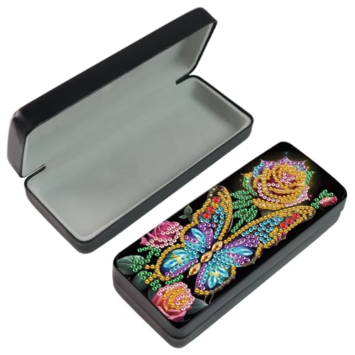 DCIDBEI perlenbilder Erwachsene Brillenetui Diamant Painting Bilder Aufbewahrungsbox Schutzhüllen für Brillen Augenbox Malen nach Zahlen Sonnenbrillenetui Brillenbehälter Rosen Schmetterling DCIDBEI perlenbilder Erwachsene Brillenetui Diamant Painting Bilder Aufbewahrungsbox Schutzhüllen für Brillen Augenbox Malen nach Zahlen Sonnenbrillenetui Brillenbehälter Rosen Schmetterling von DCIDBEI
