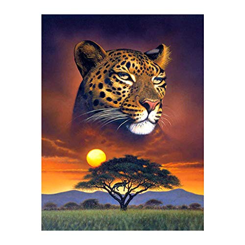 DIY Full Square Diamond Painting Quadratische Diamanten Malen nach Zahlen Kits 5D Diamond Art Wand Gemälde Leopard für Kinder Sticksets für Erwachsene Bilder auf Leinwand 30 x 40 cm DIY Full Square Diamond Painting Quadratische Diamanten Malen nach Zahlen Kits 5D Diamond Art Wand Gemälde Leopard für Kinder Sticksets für Erwachsene Bilder auf Leinwand 30 x 40 cm von DCIDBEI