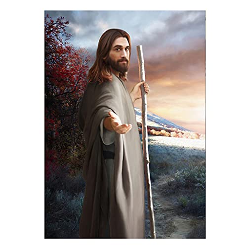 DIY Gemälde Malen nach Zahlen 30x40cm Jesus Leinwand Gemälde für Erwachsene auf Leinwand Kreuzstich Kits für Kinder Steinchen Bilder Machen Perlen Bilder Strass Stickerei Kunstzubehör Wohnkultur von DCIDBEI