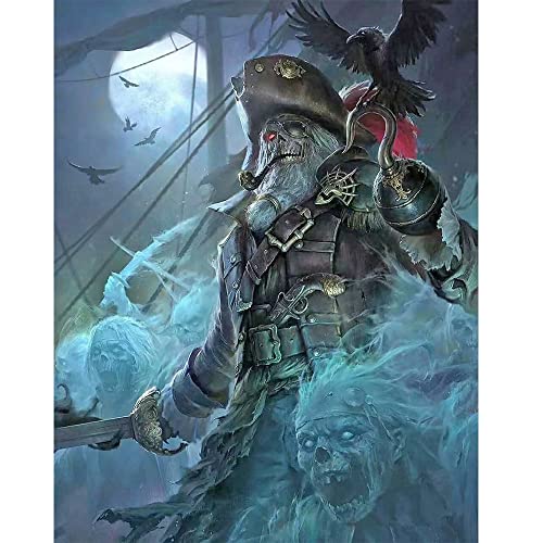 Square Drill Diamond Painting Eckige Steine Skull 40x50 cm 3D Ai Diamond Painting Totenkopf Piraten Kapitän Diamant Painting Bilder Erwachsene Diamant Gemälde Malerei Kits Malen nach Zahlen Mosaik Square Drill Diamond Painting Eckige Steine Skull 40x50 cm 3D Ai Diamond Painting Totenkopf Piraten Kapitän Diamant Painting Bilder Erwachsene Diamant Gemälde Malerei Kits Malen nach Zahlen Mosaik von DCIDBEI