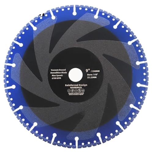 1 Stück Diamant-Abbruchsägeblatt, Metall, Allzweck-Trennscheibe, Betonstahl, Block, Stein, Schnittplatte, 11,4 cm, 15,2 cm, 17,8 cm, 22,9 cm(1pc 115mm) von DCJJLWIG