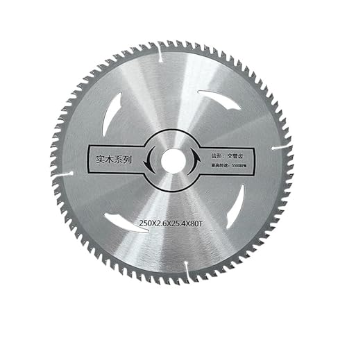 250 mm Kreissägeblatt for Hartholz, schnelles Trennen, 80 Zähne 250 mm Kreissägeblatt for Hartholz, schnelles Trennen, 80 Zähne von DCJJLWIG