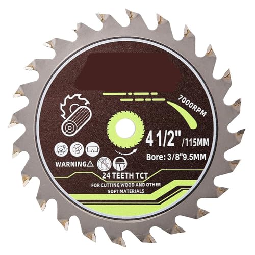 4,5 Zoll/Dia115mm Holztrennscheibe Schnittholzrohr Hartplastik Elektrowerkzeuge Kreissägeblatt Bohrung 9,5mm(2pcs) von DCJJLWIG