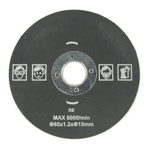 85 mm Kreissägeblatt, Öffnung 10/15 mm, Holzsägeblatt, Hartlegierungsblatt, Sägeblatt for die Holzbearbeitung(Yellow) von DCJJLWIG