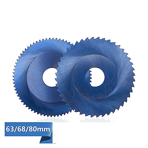 Kreissägeblatt 1 Stück Nanoblau beschichtete Orbitalschneidemaschine Sägeblatt 63/68/80 mm 44/64/72/80T HSSM35 Metallrohrschneiden(68x1.6x16mm 44T) von DCJJLWIG