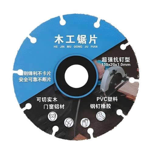 Legierung Holzbearbeitung Sägeblatt Massivholz Aluminium Kunststoff Gummi Winkel Grinder Schneiden Maschine Kettensäge Schneiden Klinge(1 PC 105x20x1.0mm) von DCJJLWIG