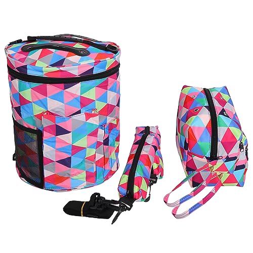 DCQRY Garn-Aufbewahrungstasche, 3er-Set, Bunter Häkel-Organizer, Häkelset mit Federmäppchen, Stricktaschen und Tragetaschen, Organizer für Häkelnadeln, Stricknadeln und Anderes Zubehör von DCQRY