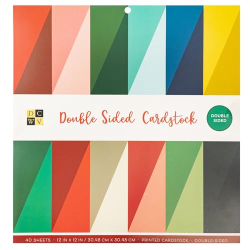DCWV Double-Sided Cardstock Stack 12"X12" 40/Pkg-Solid DCWV Double-Sided Cardstock Stack 12"X12" 40/Pkg-Solid von DCWV