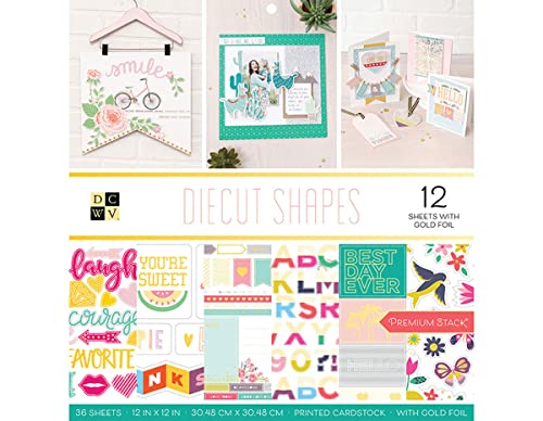 DCWV Papierstapel, gestanzt, mehrfarbig DCWV Papierstapel, gestanzt, mehrfarbig von DCWV