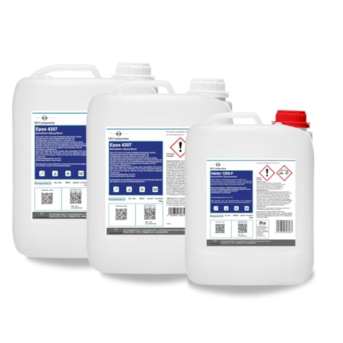 DD Composite Epoxidharz 4307 mit Härter 1208-F Laminierharz für Beschichtungen Reparaturen Formenbau hervorragende Haftung auf vielen Untergründen, Epoxidharz Menge:30kg DD Composite Epoxidharz 4307 mit Härter 1208-F Laminierharz für Beschichtungen Reparaturen Formenbau hervorragende Haftung auf vielen Untergründen, Epoxidharz Menge:30kg von DD Composite