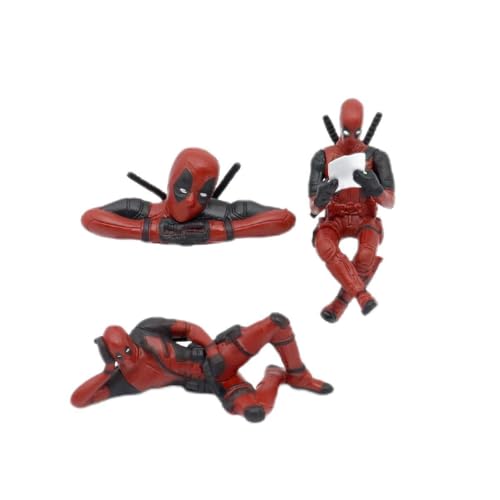 Action-Figuren-Set, 3-teiliges Tortenaufsatz, Auto- und Schreibtischdekoration, PVC-Material, Rot und Schwarz Action-Figuren-Set, 3-teiliges Tortenaufsatz, Auto- und Schreibtischdekoration, PVC-Material, Rot und Schwarz von DDFV