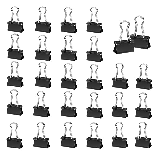 120 Stück Foldback Klammern, 15mm Foldbackklammer Klein Mini Papierklammern Binder Clips Büroklammern Metall Binder Clips Vielzweckklammern für Briefpapier Papier, Bürobedarf, Schwarz 120 Stück Foldback Klammern, 15mm Foldbackklammer Klein Mini Papierklammern Binder Clips Büroklammern Metall Binder Clips Vielzweckklammern für Briefpapier Papier, Bürobedarf, Schwarz von DDHHCP