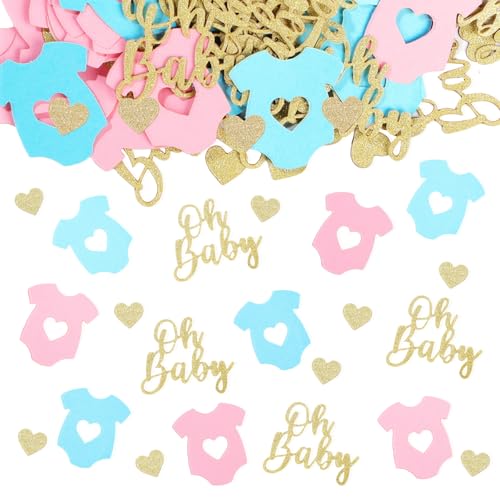 200 Stück Geschlecht Offenbarung Konfetti Tischdekorationen Glitzer Gold Oh Baby Herz Rosa Blau Design Tischstreuung 200 Stück Geschlecht Offenbarung Konfetti Tischdekorationen Glitzer Gold Oh Baby Herz Rosa Blau Design Tischstreuung von DDLP