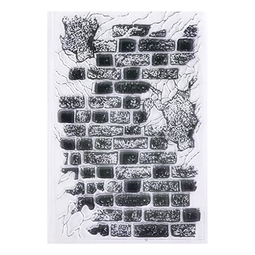 DDOUJOY Brick Wall Hintergrund Klar Stempel für Kartenherstellung Dekoration und DIY Scrapbooking 2111509 von DDOUJOY