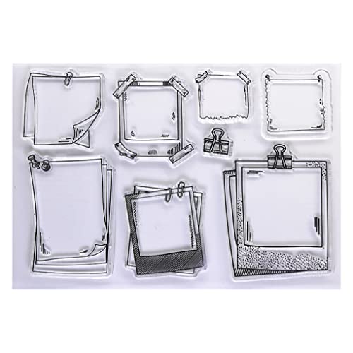 DDOUJOY Nachrichtentafel Notizpapier Clip Klar Stempel für Kartenherstellung Dekoration und DIY Scrapbooking 2111513 von DDOUJOY