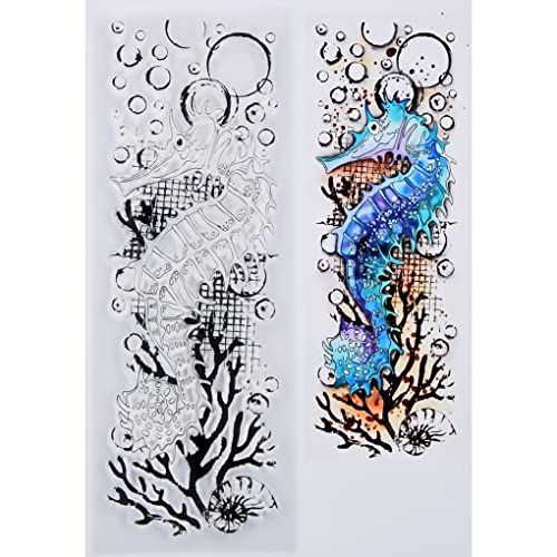 DDOUJOY Seepferd Koralle Bubble Hintergrund Transparente Stempel für Kartenherstellung Dekoration und DIY Scrapbooking 3052311 DDOUJOY Seepferd Koralle Bubble Hintergrund Transparente Stempel für Kartenherstellung Dekoration und DIY Scrapbooking 3052311 von DDOUJOY