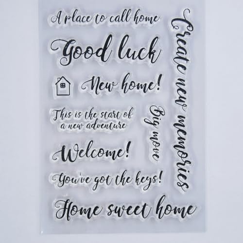 DDOUJOY Words Good Luck New Home Sweet Home Clear Stamps for Card Making Decoration and DIY Scrapbooking 3090932 DDOUJOY Words Good Luck New Home Sweet Home Clear Stamps for Card Making Decoration and DIY Scrapbooking 3090932 von DDOUJOY