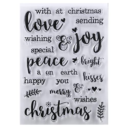 DDOUJOY Words Merry Christmas Sending Love Joy Peace Happy Clear Stempel für Kartenherstellung Dekoration und DIY Scrapbooking 2111501 DDOUJOY Words Merry Christmas Sending Love Joy Peace Happy Clear Stempel für Kartenherstellung Dekoration und DIY Scrapbooking 2111501 von DDOUJOY