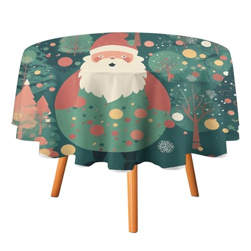 DDTKLSNV Schneebedeckte, runde Tischdecke, 178 x 177,8 cm, wasserdicht, knitterfrei, schmutzabweisend, waschbar, Tischdecke für Picknick, Party, Esszimmer, Heimdekoration DDTKLSNV Schneebedeckte, runde Tischdecke, 178 x 177,8 cm, wasserdicht, knitterfrei, schmutzabweisend, waschbar, Tischdecke für Picknick, Party, Esszimmer, Heimdekoration von DDTKLSNV