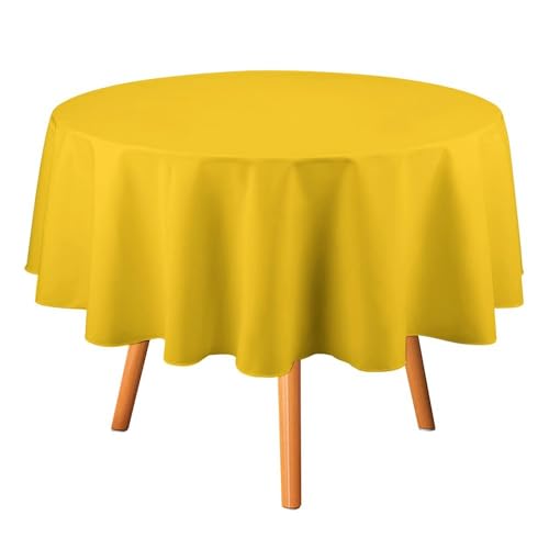 Tischdecke, rund, 91,4 x 91,4 cm, wasserdicht, knitterfrei, schmutzabweisend, waschbar, Tischdecke für Picknick, Party, Esszimmer, Heimdekoration Tischdecke, rund, 91,4 x 91,4 cm, wasserdicht, knitterfrei, schmutzabweisend, waschbar, Tischdecke für Picknick, Party, Esszimmer, Heimdekoration von DDTKLSNV