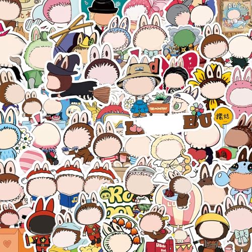 100 Stück La-bubu Laptop-Aufkleber, Kreative Aufkleber für Telefone und Skateboards - Ideal für Jugendliche, Jugendliche und Kinder von DDaMeehGE
