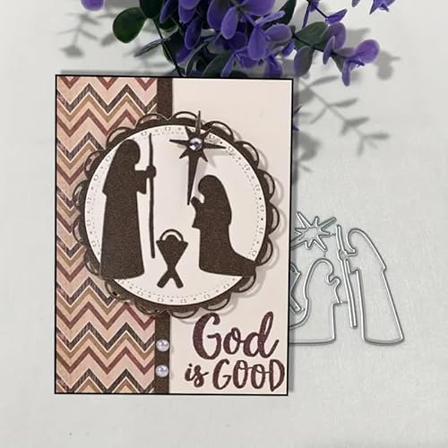 Metall-Stanzformen mit Aufschrift "Merry Christmas", Jesus-Stern, Schneeflocke, Blume, Blatt, Stanzschablonen, DIY, Scrapbooking, dekorative Prägung, Papier, Scrapbooking, Kartenherstellung von DDeehs