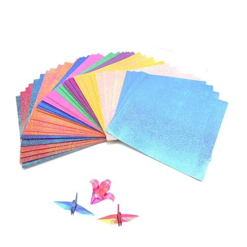 DEANKEJI 200 Stück Faltpapier, 15 x 15 cm Glitzer Papier, Bastelkarton 10 Farben Bastelpapier, Doppelseitig, Origami Papier, Scrapbooking Papier für Origami Sterne, Papierkran, Flugzeuge, Tiere DEANKEJI 200 Stück Faltpapier, 15 x 15 cm Glitzer Papier, Bastelkarton 10 Farben Bastelpapier, Doppelseitig, Origami Papier, Scrapbooking Papier für Origami Sterne, Papierkran, Flugzeuge, Tiere von DEANKEJI
