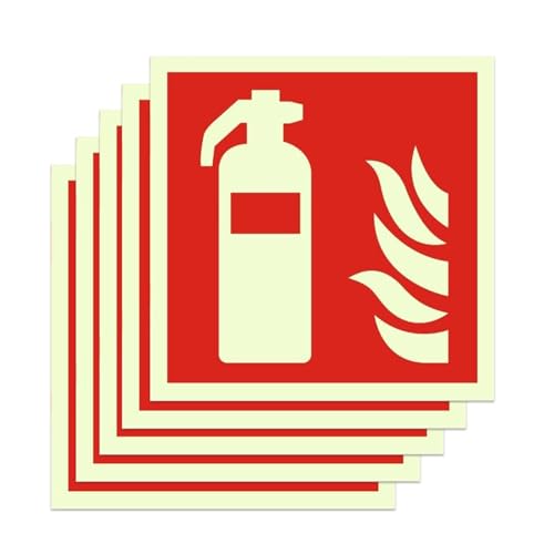 DEANKEJI Feuerlöscher Schild 5 Stück 15 x 15 cm Feuerlöscher Aufkleber, Dunkeln Leuchtendes Wandtattoo Feuerlöscher, Treppentunnel Feuerlöscher Schild Nachleuchtend DEANKEJI Feuerlöscher Schild 5 Stück 15 x 15 cm Feuerlöscher Aufkleber, Dunkeln Leuchtendes Wandtattoo Feuerlöscher, Treppentunnel Feuerlöscher Schild Nachleuchtend von DEANKEJI