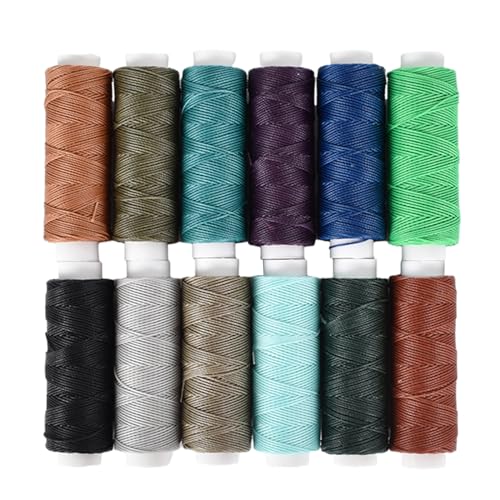 12 Farben Wachsfaden Wachs Faden Nähgarn 40 m 0.45mm Leder Nähen Faden Nähen Wachsfaden Ledernähgarn Leder Wachsfaden Cord für Lederhandwerk DIY Nähen Handwerk 12 Farben Wachsfaden Wachs Faden Nähgarn 40 m 0.45mm Leder Nähen Faden Nähen Wachsfaden Ledernähgarn Leder Wachsfaden Cord für Lederhandwerk DIY Nähen Handwerk von DEARBAG