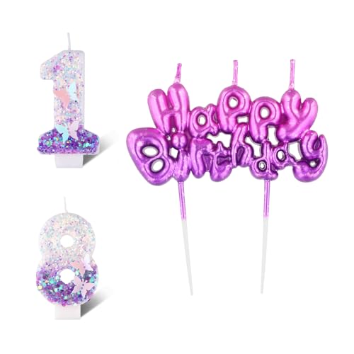Schmetterling Zahl 18 Kerzen für Kuchen, Kerzen Geburtstag, Geburtstag Kerzen, Tortendeko Geburtstag, Kuchendeko Geburtstag, Tortendeko Mädchen 18. Geburtstag, Torten Deko 18. Geburtstag Schmetterling Zahl 18 Kerzen für Kuchen, Kerzen Geburtstag, Geburtstag Kerzen, Tortendeko Geburtstag, Kuchendeko Geburtstag, Tortendeko Mädchen 18. Geburtstag, Torten Deko 18. Geburtstag von DEARBAG